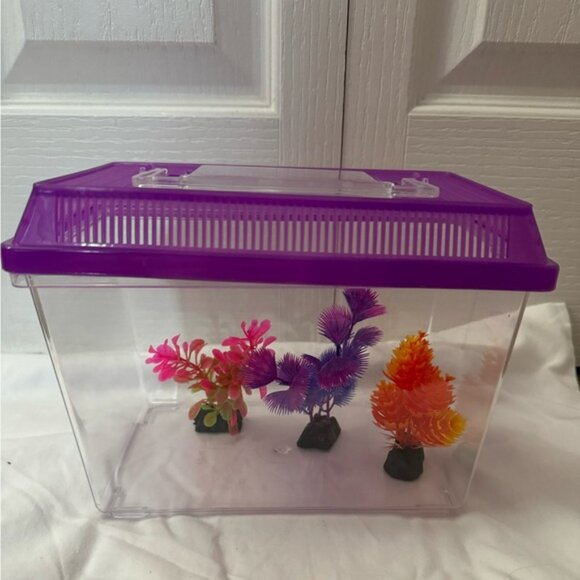 🌺 Travel Fish Tank with Aquarium Accessories - Picture 1 of 5